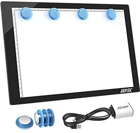 A4 Light Box Magnetic LED Tracing Light Pad with Physical Buttons Control A4 Lightbox Lightboard for Drawing Sketching Animation