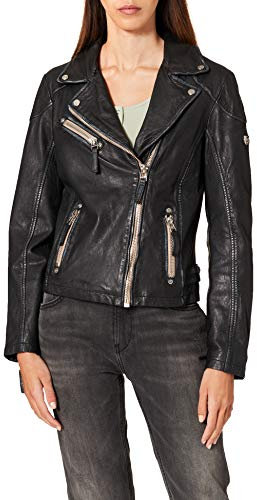 Mauritius PGG LULV Frauen Lederjacke schwarz Basics, Rockwear, Steampunk M