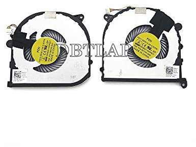 DBTLAP GPU+CPU Lüfter für Dell XPS 15 9550 Precision 5510 CPU + GPU Kühlung Lüfter DFS501105PR0T DFS501105PQ0T 0RVTXY RVTXY 036CV9 36CV9