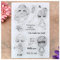 Kwan Crafts Just Fur You Make Me Smile Boy Girl Transparente Stempel für Kartengestaltung, Dekoration und DIY Scrapbooking