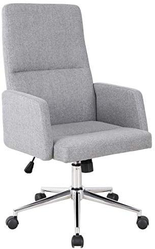 SixBros. Bürostuhl Grau Stoff CX1320H/8179