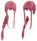 GZIRUE Makima Wig Cosplay Pink Rose Long Braided Hair Wigs Anime Costume Man with Wig Cap