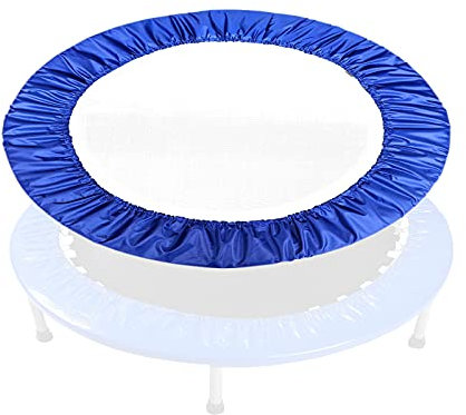 APJJ Trampolin Randabdeckung 81-152cm, Indoor Erwachsene Fitness Umrandung, Wasserdichtes Oxford-Tuch ZubehöR Ersatzteile, Blau, 48in 122cm