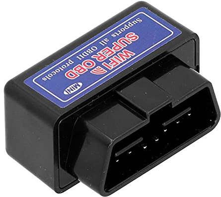 OBD2 Scanner Code, für ELM327 12V OBD2 Scanner Mini WiFi Autodetektor Diagnoseadapter(Schwarz)