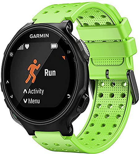 Shieranlee Armband kompatibel mit Garmin Approach S20 Strap/Approach S5 /Approach S6 /Forerunner 220 230 235 630 620 735 Silicone Watchbands