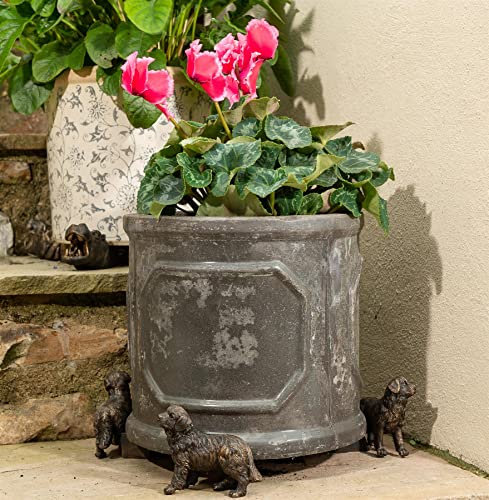 Potty Feet Bernese Mountain Dog Themed Plant Pot Feet - Bronze Color - Set of 3