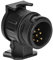 Preis-Zone Adaptateur pour Prises de remorque 13/7 Broches 12/24 V.
