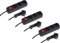 Meister Steckdosenleiste 3-fach - 3er Set - 2 m Kabel - schwarz - Extraflacher Stecker und beleuchteter Schalter - IP20 / Mehrfachsteckdose / Tischsteckdose / Steckerleiste mit Flachstecker / 7430580