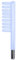 Portable High Frequency Device Wand Electrode Beauty Parts ETJX006BC (Blue Combs)