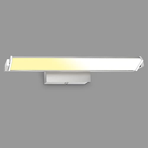 BRILONER Leuchten - LED Wandleuchte innen, Wandlampe mit Schalter, Touchfunktion, Farbtemperatur Einstellbar, Stufenlos Dimmbar, Schwenkbar, Matt-Nickel-Chrom