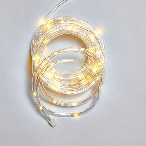 Hi-Gear Rope Light with 3 Colour Options, Switch Between Warm White, Cool White and Multi-coloured, Mains Powered Outdoor Lighting, Garden Lighting, Outdoor Christmas Lights, 10 Metres