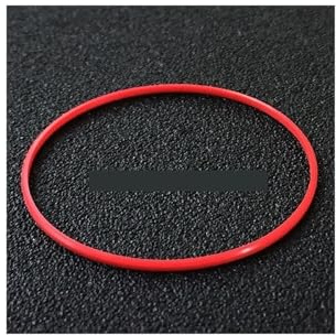 JUMELA Gasket O-Ring Red Diameter 26-35.5mm Thick 0.6mm High 0.9mm Watch Back Cover Plastic Watch Parts 1pc (Size : 35.5x0.9x0.6mm)