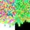 Augshy 1400pcs Glow in The Dark Square Acrylic Alphabet Beads Bracelet A-Z Cube Letters Beads for Bracelets Necklaces Phone Lanyard Making with 1 Roll Crystal String Cord for Jewelry Making(6 mm)