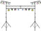 COSTWAY 350cm lang Lampensaktiv, DJ-Lichtstativ 180-360cm höhenverstellbar aus Metall, Beleuchtungsativ mit einziehbaren T-Stangen bis 100kg Belastbar für Konzerte, Theater & Partys