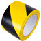 GTSE - Markierungsklebeband - 100 mm x 33 m - Selbstklebendes Absperrband - Gestreiftes Warnband zur Boden und Sicherheitsmarkierung, Flatterband - Gelb/Schwarz, 1 Rolle