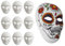 MATANA 20 Weiße Masken aus Pappe zum Bemalen (24x18cm) - Theatermaske, Rohling für Partys, Fasching, Halloween, Kindergeburtstag - Basteln für Kinder & Erwachsene