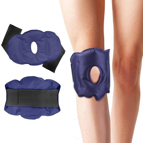 ZOCONE Knie Kühlpads Gel Wiederverwendbare Kühlmanschette Knie Kühlkissen Knie für Knieschmerzen Lindern, Kühlpack Knie Sport-KnieschützerKnie Knie Schwellungen