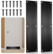 2 Pcs Door Protector from Dog Scratching, 15” x 3.5 Black Door Kick Plate Metal Push Plate for Bottom, Front, Interior Exterior Doors, Heavy Duty Stainless Steel, Rust and Corrosion Resistant