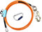 Lamsimoy 1/2 Inch x 8 Inch Steel Wire Core Flip Line Kit Climbing Positioning Rope for Arborists Climbers Tree Climbers