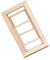 JOINPAYA Chic Lovely Mini Simulation Door for Living Room Decor Playhouse Window Frame Strong Durability