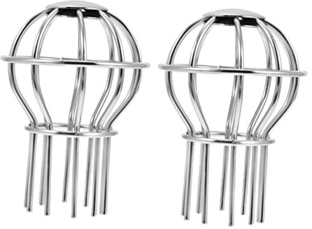 Gadpiparty 2pcs Roof Gutter Guards Stainless Steel Leaf Filter Gutter Strainers for Downspout Drainage System Outdoor Use