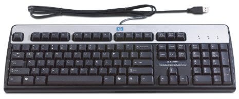HP Standard Keyboard 2004 USB 105 Keys MS WXP Black/Silver (Swiss)