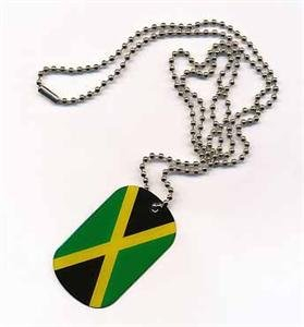 DOG TAG Jamaica Jamaika Erkennungsmarke Kette Grösse 30 x 50mm - FRIP –Versand®