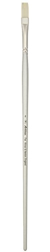Winsor & Newton 5525008 Artisan Synthetic Fibre - Brush with Performance Features of Hog Bristles, Robust and Durable, Perfect for Thick Oil - Paint - Flat Brush - Long Handle No. 8
