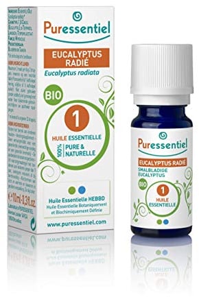 Puressentiel - Huile Essentielle Eucalyptus Radié - Bio - 100 pourcent pure et naturelle - HEBBD - 10 ml