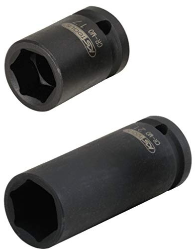 KS Tools 515.0306 Kraft-Stecknuss-Satz für LKW Radbolzen, 2-tlg. 33mm