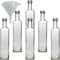 Viva Haushaltswaren Glasflasche Bottiglie di Vetro, Argento, 500 ml