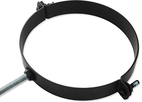 Pelletrohr Rohrhalter 100 mm Schwarz Pellet Ofenrohr Rohrschelle