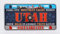 Dimension US-Nummernschild 9 für Deko-Zwecke, Design: Alabama, Utah
