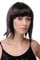 WIG ME UP - PW0114-P2 Sexy Party Perücke Bob Disco Kurz & Frech Go-Go Party Burlesque Dunkelbraun