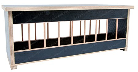 Breker Futtertrog aus Holz mit Deckel - 100 cm