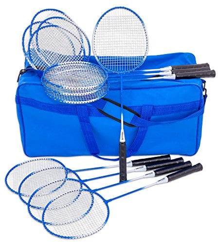 Betzold Sport - Badminton-Schläger-Set - 12 STK. für Anfänger, Federballschläger