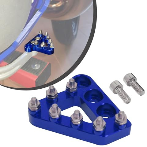 Motorrad Bremspedal,Billet Motorrad Hinten Bremspedal Schrittspitze Ersatz für 125 250 300 350 450 530 690 950 990 SX EXC XCF SXF XC XCW EXCF EXCW EXCF SMR-Blau