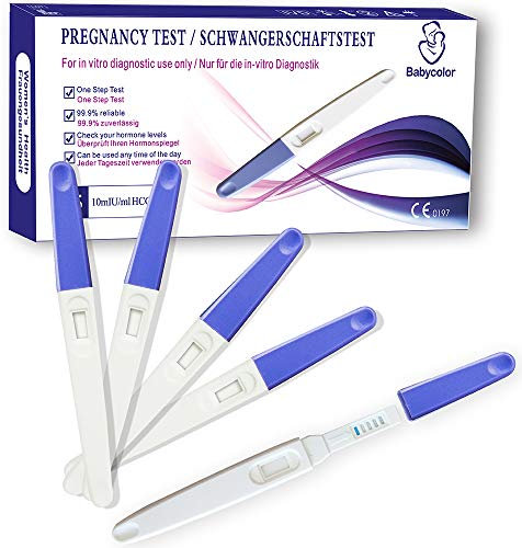 Test de grossesse (5 tests), Détection précoce fiable et rapide des résultats de grossesse, Kit de 5 barres - 10 mIU/ml