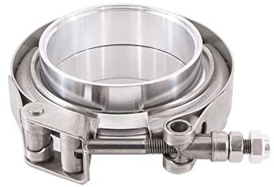 Mishimoto MMCLAMP-VA-35 Aluminum V-Band Clamp, 3.5 (88.9mm), Silver