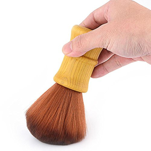 Elprico Schallplattenbürste mit Holzgriff, Antistatische Kohlefaser-Borsten Reinigungsbürste für LP Schallplatten, Plattenbürste zur Schonenden Reinigung