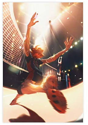 Anime Haikyuu Hinata Shoyo Leinwand-Poster, Wandkunst, Dekordruck, Gemälde für Wohnzimmer, Schlafzimmer, Dekoration, 30 x 45 cm, ohne Rahmen