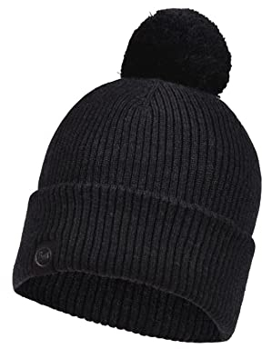 Buff Unisex-Adult Tim Merinowolle Mütze Midweight, Black, Einheitsgröße, Schwarz, 31