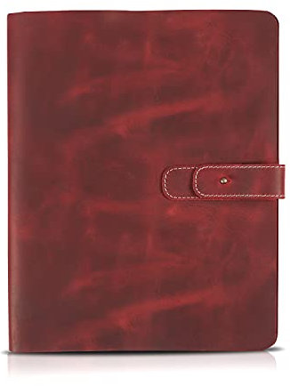 Londo Housse en Cuir Véritable pour Tablette 11 Pouces – Étui pour iPad Air, iPad Pro 11, iPad avec Deux Emplacements pour Cartes et Porte-Crayon/Apple Pencil en Cuir