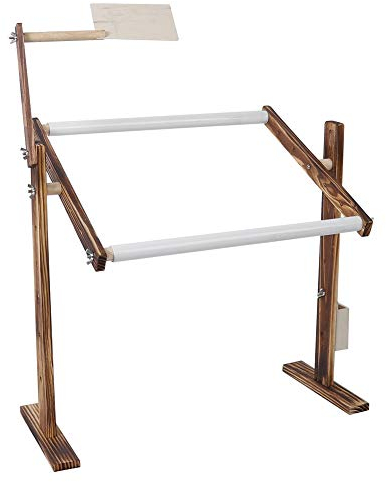 Nähtisch, Stickständer aus Kiefernholz, höhenverstellbar, mit Zubehör-Set, für Zuhause