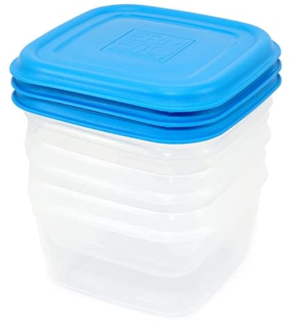 GIO'STYLE Giostyle Set 3 Contenitori Ermetici Quadrati Capacità 0,5L
