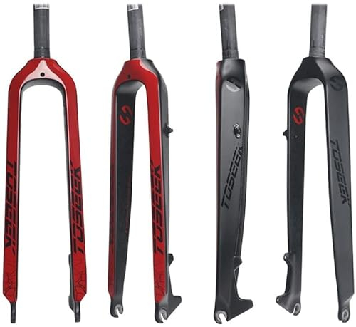 STRTG Carbongabel Straight Tube Fahrradgabel Hard Carbon MTB Gabel 26/27,5/29 Zoll Vorderradgabel für Fahrrad Leichte Fahrradgabel B,26inch