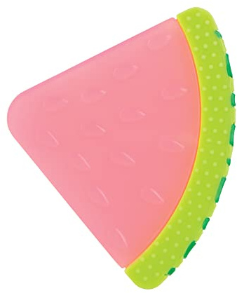 Nuby 100% Silicone Fruit Teether, Watermelon 3M+