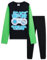 CityComfort Pyjama Garçon Gaming, Ensemble Pyjama Enfant et Ado Long, Thème Jeu Vidéo pour Nuit ou Détente, Cadeau Gamer (15 Ans, Noir/Vert Gaming)