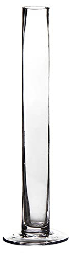 Jarrón violetero de Cristal Transparente de Ø 7x30 cm - LOLAhome