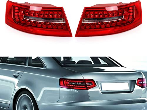 Auto Rücklicht-Komplettsets Heckleuchte Rückleuchte Für Audi A6 C6 S6 Quattro RS6 Saloon 2009 2010 2011 | Heckklappe Heckleuchte Bremslicht Ersatz